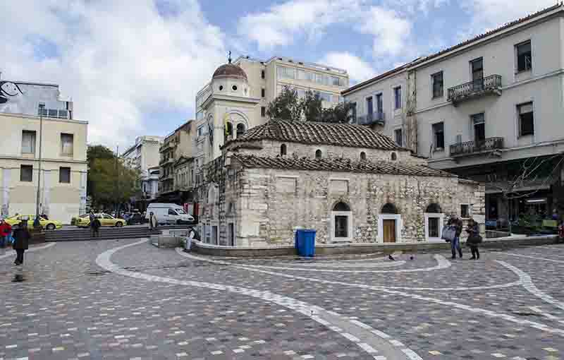69 - Grecia - Atenas - plaza de Monastiraki - iglesia de Pantanassa
